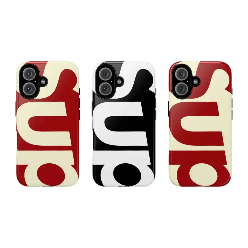 SUP Hip-Hop Minimalist Streetwear Style Phone Case Protection, Shockproof For IPhone 17-12, Pro Max, Pro Plus, and Samsung S25 24 23 Safety Case