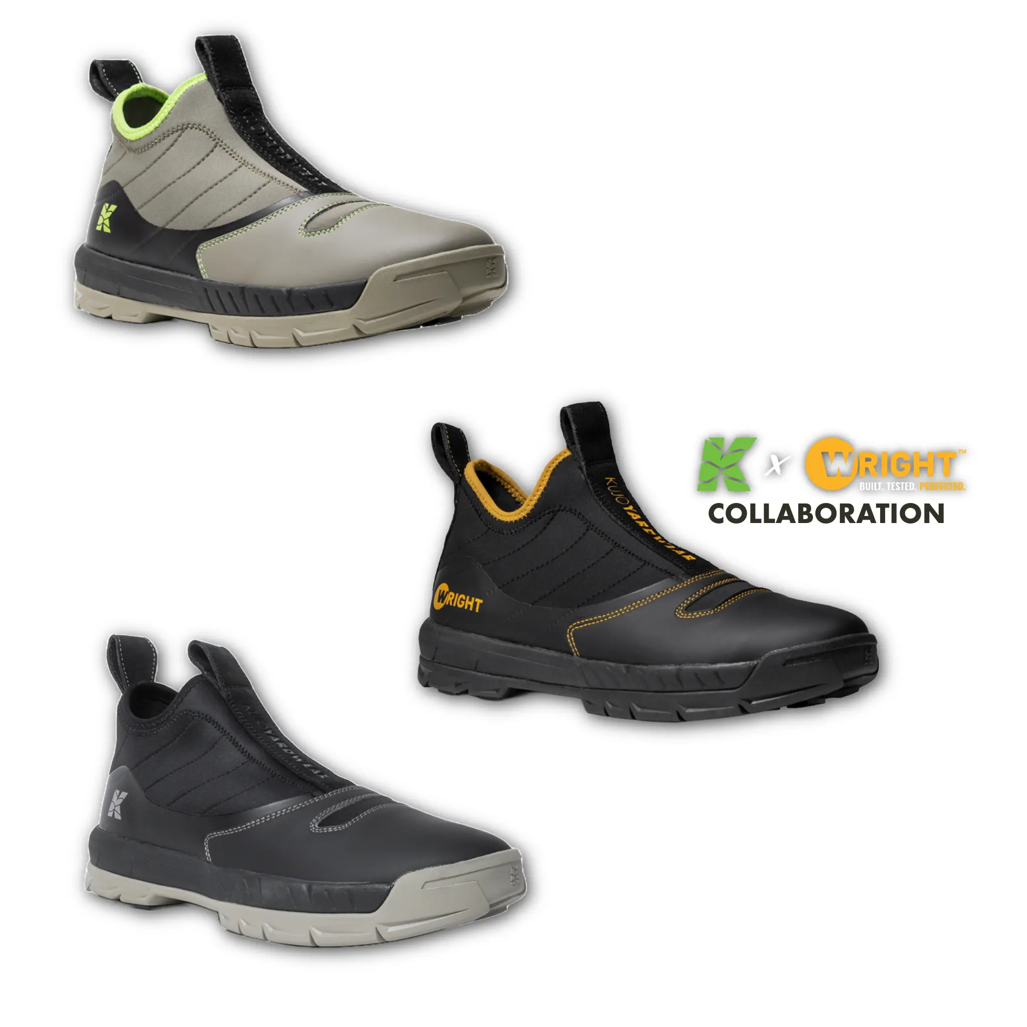 Kujo Jax Pull-On Shoe for Lawn Care, Landscaping, & Everyday Wear | Water/Slip Resistant