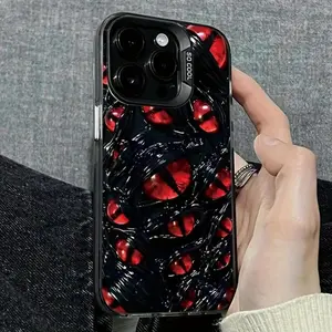 Dark Eye Laser Anti-drop Color Silver, Compatible with iPhone 15 Pro Max Case iPhone 17 16 15 14 13 12 11 PRO MAX PLUS, AIR and iPhone XR XS MAX 7 8Plus 16E SE Protective Case Cover Shell Vibrant Case,Shockproof and shockproof personalized pattern mobile