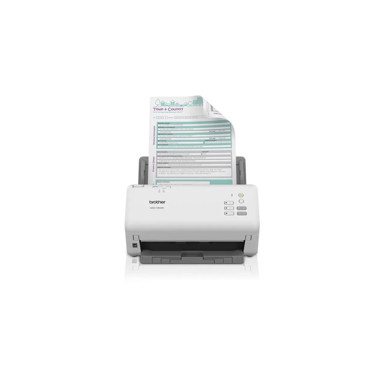 Brother ADS-4300N 600 x 600 dpi Duplex Document Scanner