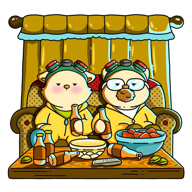 Fuzzy Meowvies 3 Cozy and Cute Coloring Book for Adults & Teens Featuring Comfy Cat Friends in TV Series-Inspired Scenes