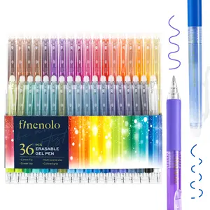 Finenolo Retractable Erasable Gel Pens Set, 12/24/36 Colors 0.7mm Medium Point Smooth Clicker Pens with Eraser, Non-Toxic Acid-Free for School Note Taking, Drawing, Office Supplies Gift DealsforYouDays