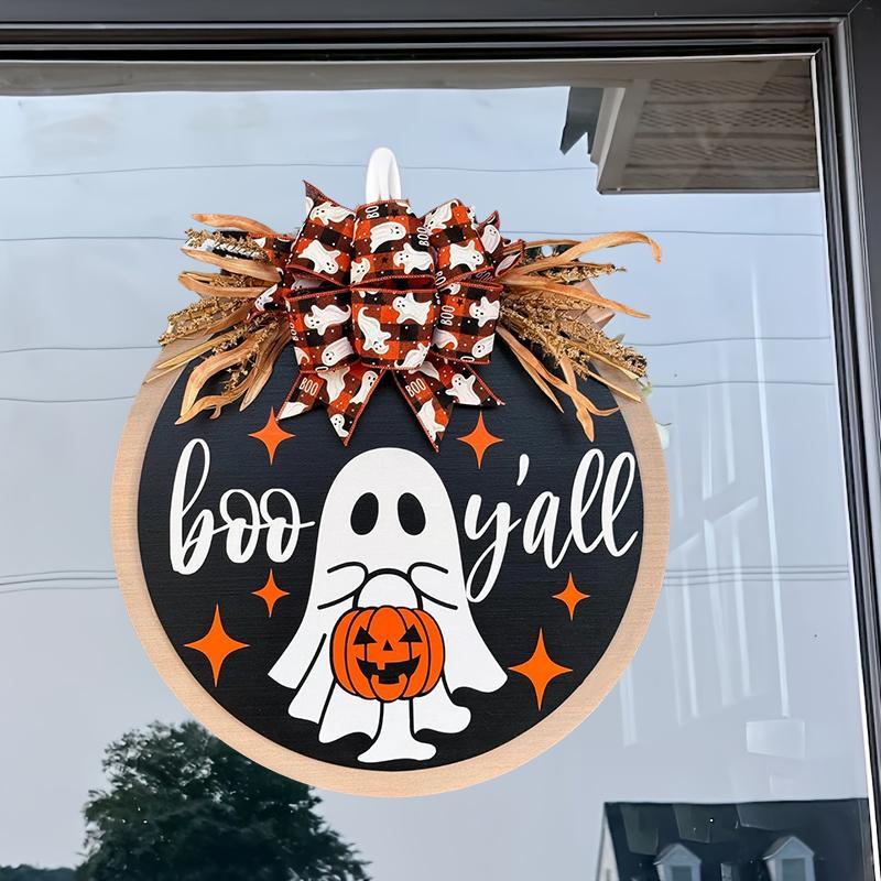 Halloween Front Porch Decor 2026, Halloween Door Sign, Fall Front Door Decor, Farmhouse Porch Home Decoration，Housewarming gift.