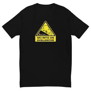 Ski Into An Avalanche Short Sleeve T-shirt