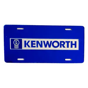 GS – Kenworth Acrylic Vanity Plate Laser Cut Colored Mirror Finish