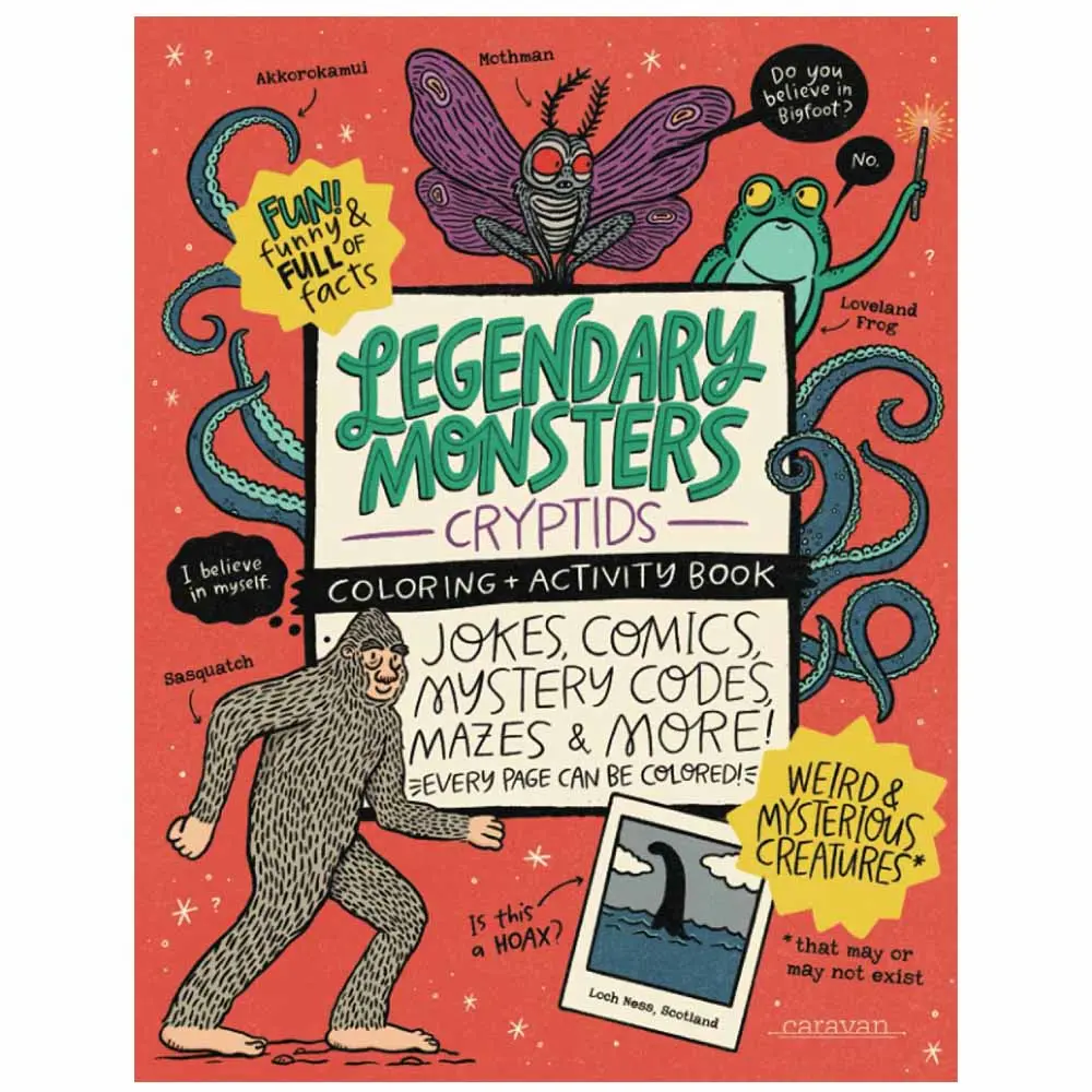 Legendary Monsters Cryptids Coloring & Activity Book