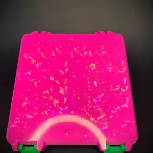 3ml Vial Case 94 ct Pink Holographic Storage Container for Medicine and Accessories