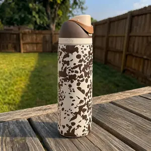 [Deal for you] Owala Cowgirl Core 24oz Western Collection Aesthetic Cow Print FreeSip Water Bottle  Leak Proof Bottle, Summer Collection Water Bottle