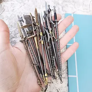 14pcs Ancient Weapon Model Decorations, Anime Game Enthusiasts' Collectibles, Home Office Decor, Unique Gift Idea, Collectible Figurines