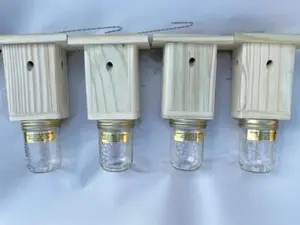 Best Carpenter Bee Trap -Carpenter Bee Trap -Wood Boring Bee Trap - Patented Carpenter Bee Trap for Outdoors -Chemical Free - Shipping