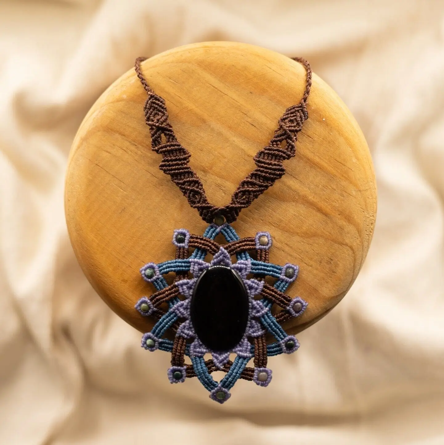 Bewitched - Native Macrame Necklace in Boho Style - Handmade by Mexican Artisans - Mother Sierra