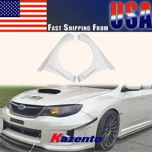 For Subaru Impreza GR Hatchback 2007-2014 WRX STI Fiber Glass Vented Front Cooling Fender Replacement US WAREHOUSE CLEARANCE SALE
