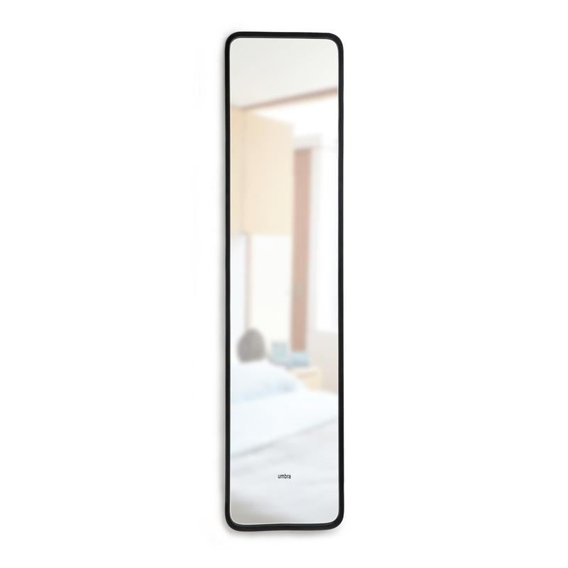 Umbra Hub Leaning Mirror, Full-Length Wall-Mounted or Leaning Mirror with Modern Rubber Frame Decor Lightweight