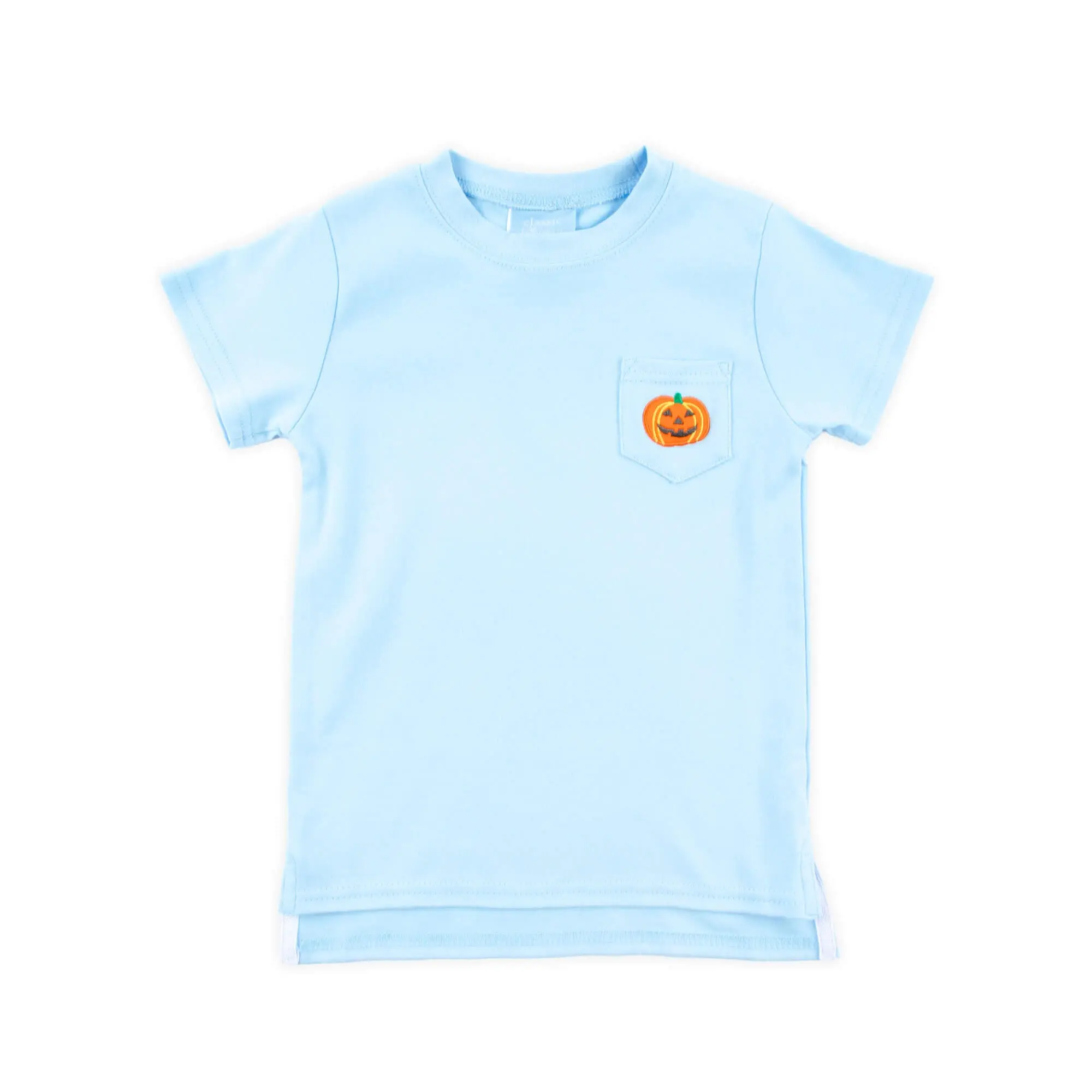 Jack O' Lantern Blue Short Sleeve Shirt - Soft Knit Fall Top for Boys