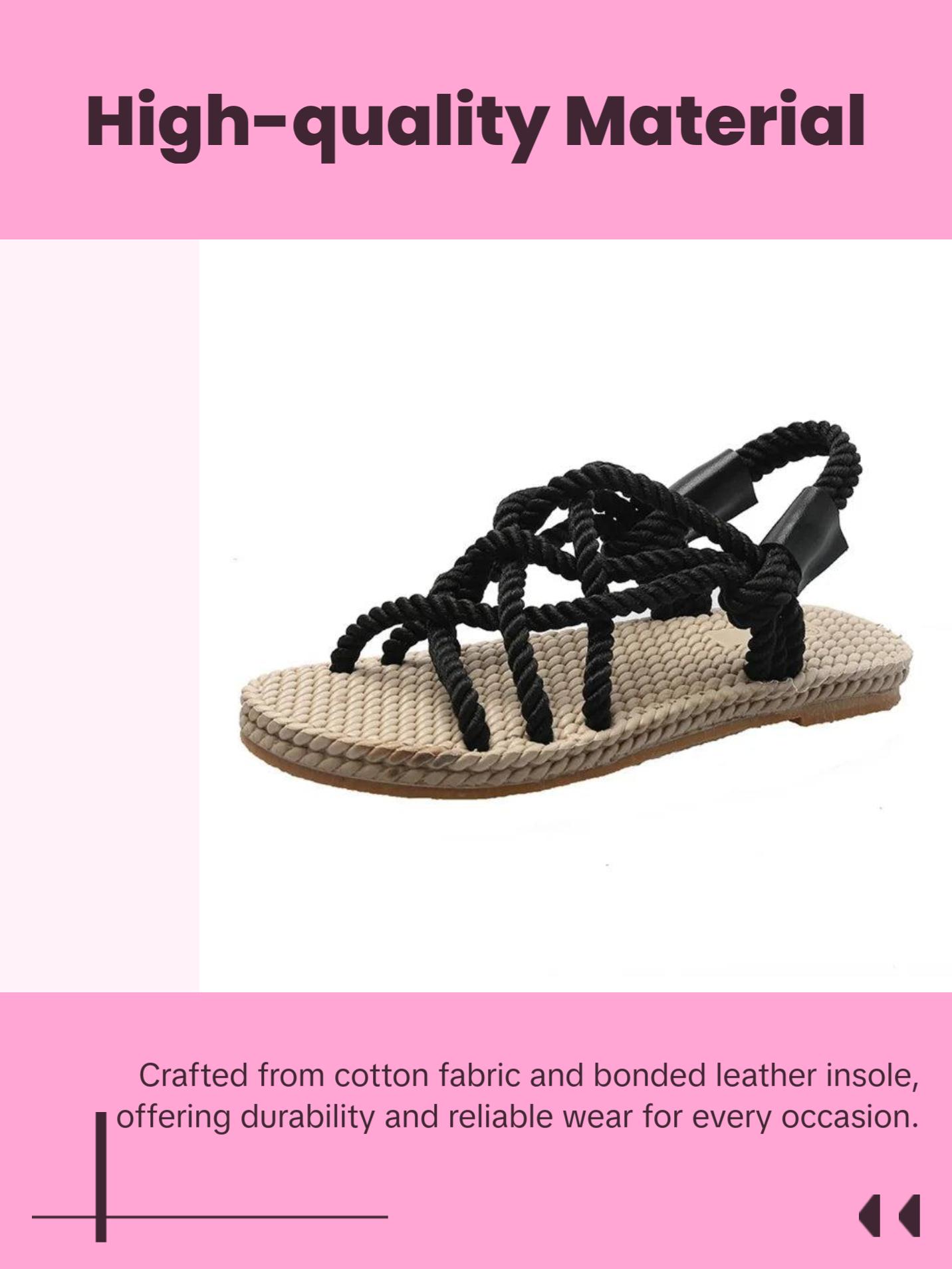 Braided Rope Sandals Braided Rope Sandals