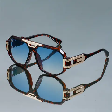 Men's Large Frame Hip Hop Glasses, Fashionable Frames Glasses, Retro Fashion Blue Light Blocking Street Style Decorative Eyewear, Casual Copper Frame, Street Fashion Element, Decorative Lens, Rectangle Frame, Trendy Vintage Eyeglasses