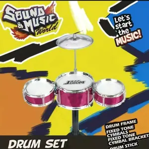 Children's Simulation Drum Set Jazz Drum Toy Children's Beginner Percussion Instrument Toy Set Tap Drum Children's Holiday Gift