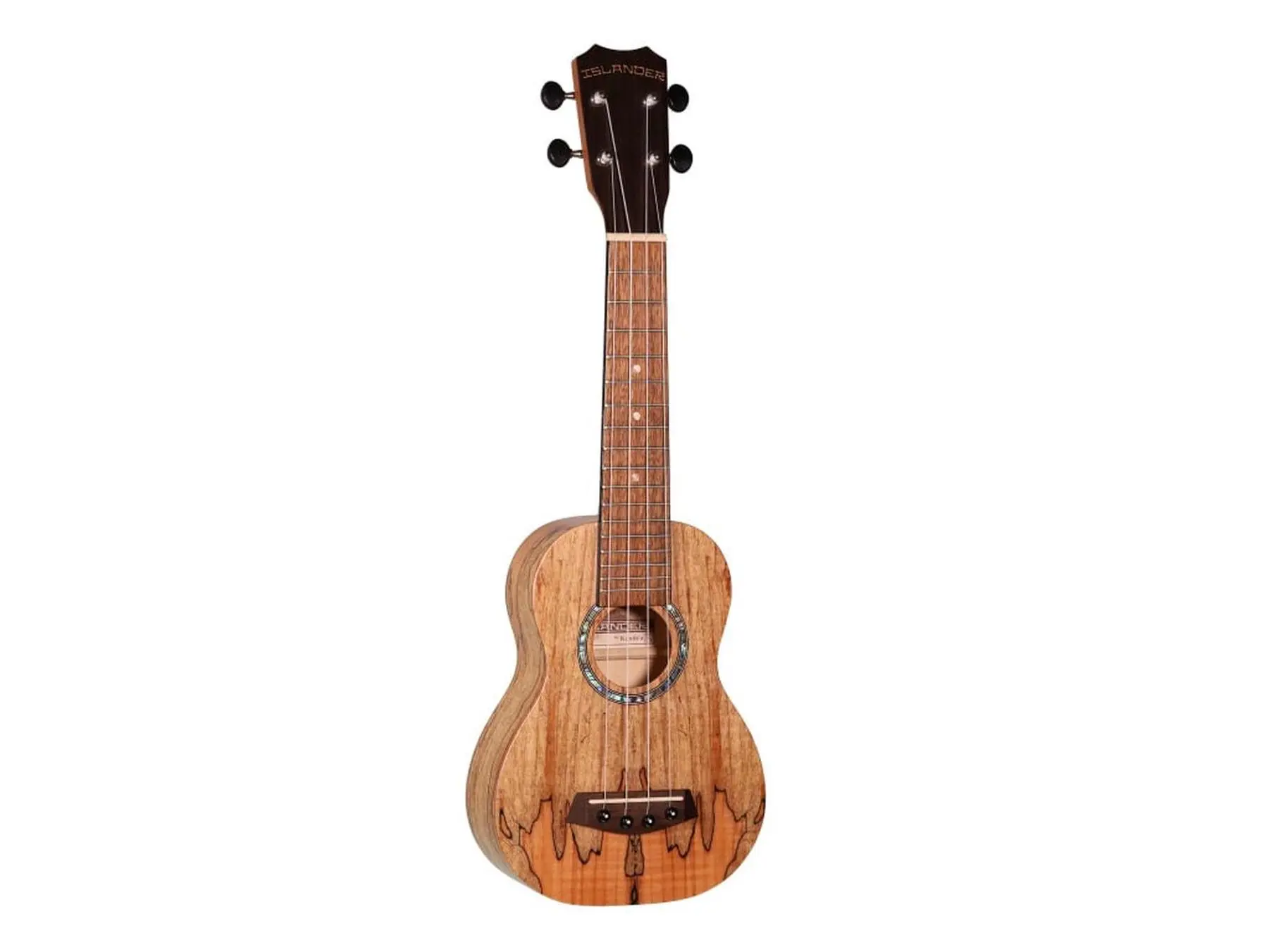 212 MAIN Islander 25809 Acoustic Soprano Ukulele - Spalted Maple Construction, Natural Finish, Aquila Strings, Authentic Hawaiian Tone, Concert Model Compatibility