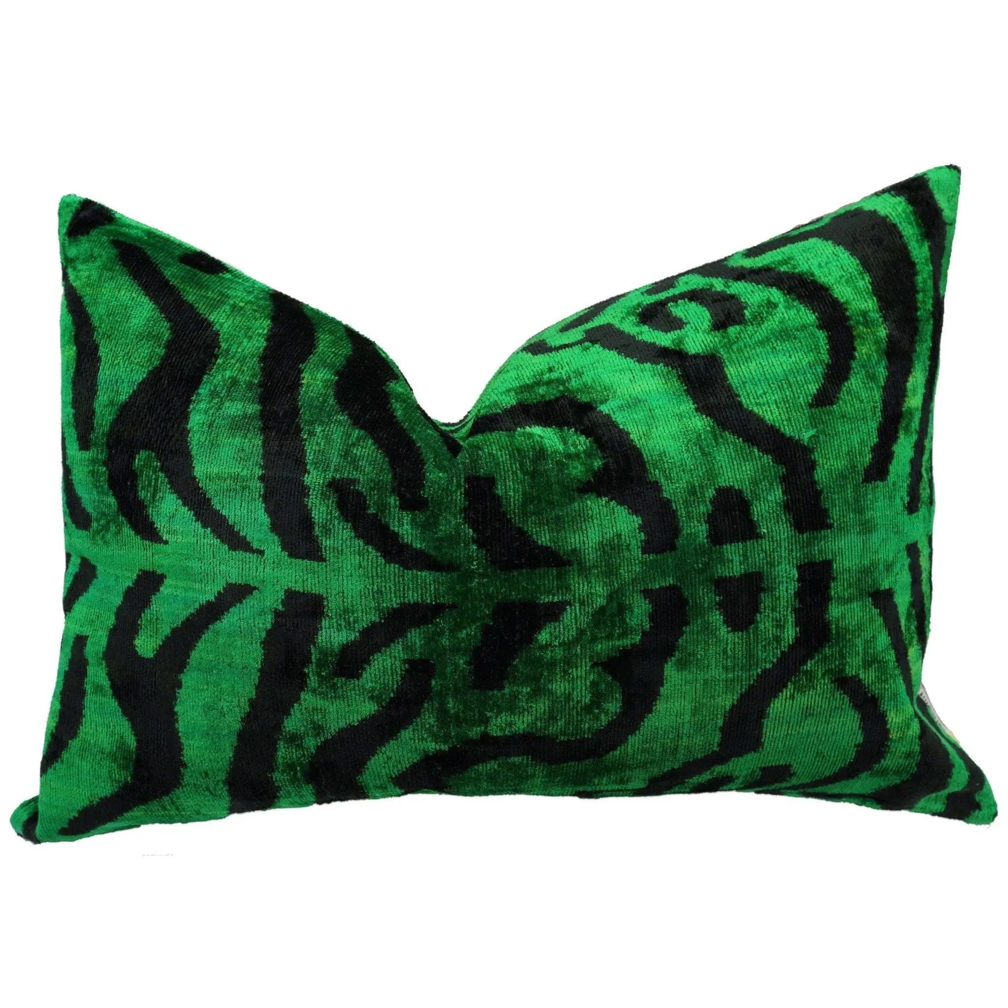 Canvello Handmade Luxury Dark Green Pillow for Couch | 16 x 24 in (40 x 60 cm)
