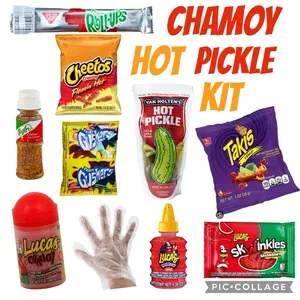 Hot Pickle Kit with Takis | Chamoy | Trending TikTok Pickle Kit | 10 pc Pickle Kit | - Great Gift Idea Pack