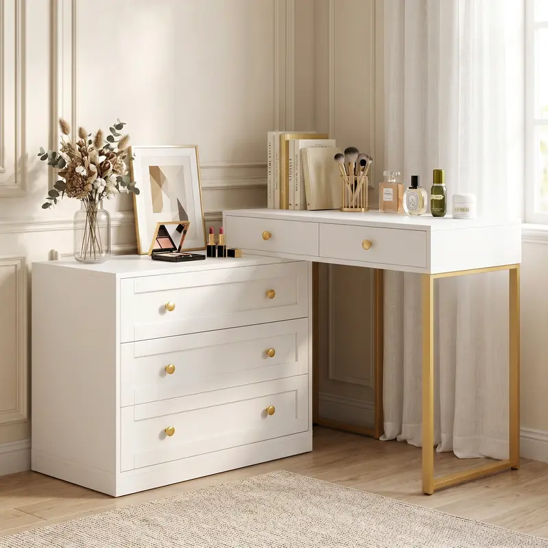 vintage vanity table without mirror - TikTok Shop