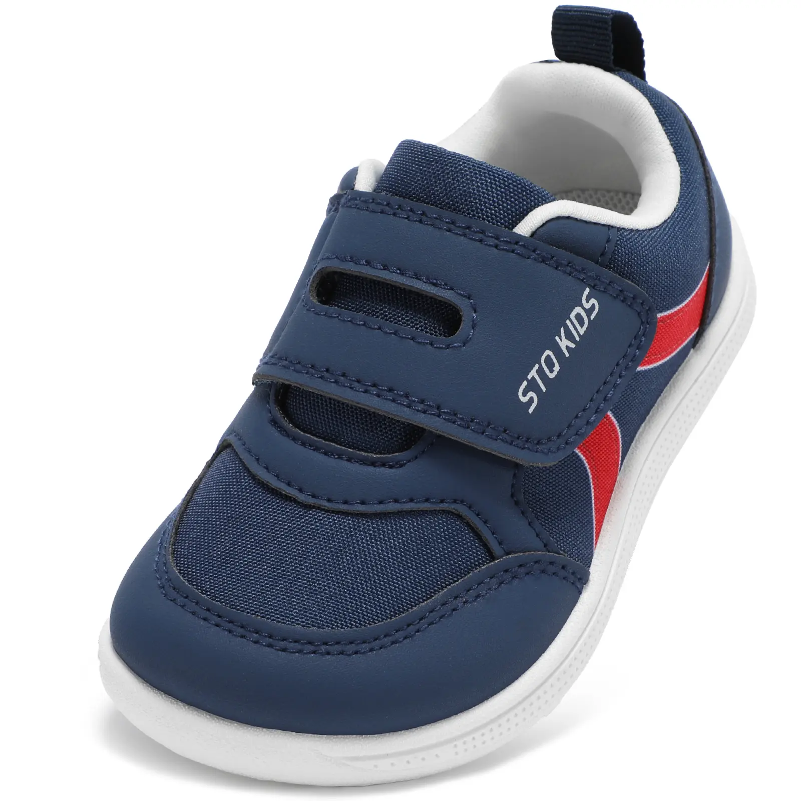 STQ KIDS Toddler Wide Toe Box Shoes Barefoot Boys Girls Sneakers Preschool | Non Slip Sole, Flexible, First Walking Baby Shoe, Kids, Lightweight, Soft, Comfortable, Tennis, Running, Outdoor Activities