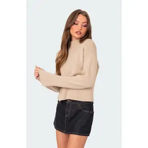 Edikted Women's Kimberly Mock Neck Sweater