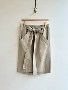 Calvin Klein | Beige Pencil Skirt w/ Bow Belt (Vintage)