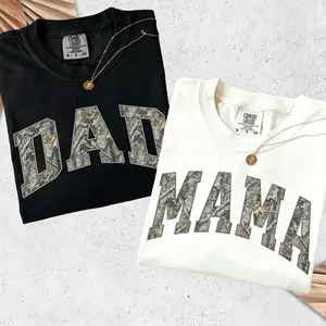 Camo Mama Dad Shirt, Comfort Colors, Matching Mom & Dad TShirts, Pregnancy Announcement, Mother's Day Gift for Mom, Dad Gift, Christmas Gift