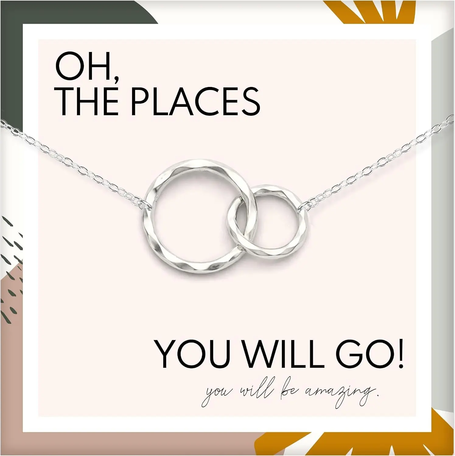 HOPE LOVE SHINE Graduation Necklace Gift - Home Organizer Storage Box for New Beginnings, Future Dreams, Personal Growth, Graduation Gift