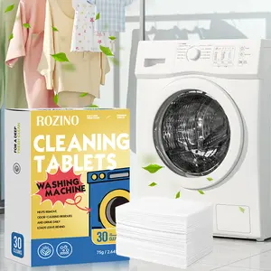 【5 sets at a better price】ROZINO Cleaning Tablets - 10 Tablets per Pack for Floors Bathrooms & Kitchens - Made in USA - Efficient & Effective Cleaning Solution