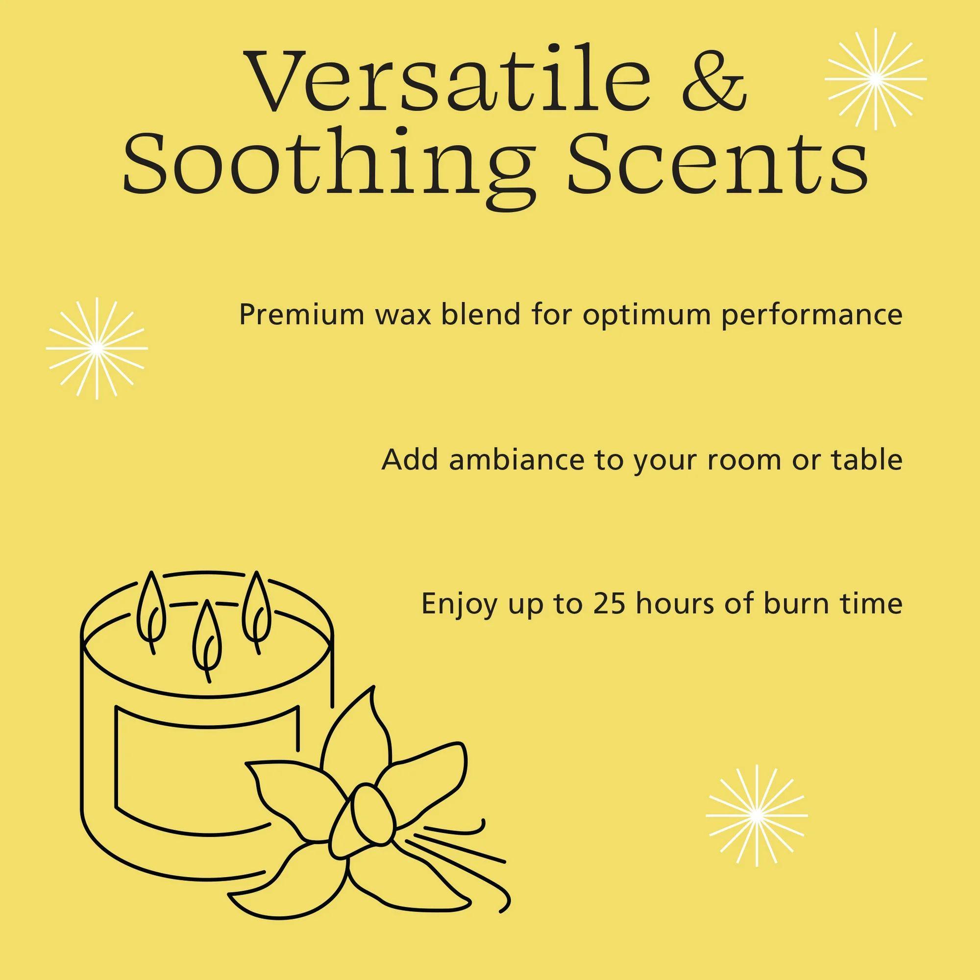 Cozy Home Retreat Set: Garden Gnome & Candle Warmer Lamp & 4 Scented 3Wick Candles Peach Perfume Aroma Decor Light Ornaments Gift Decoration