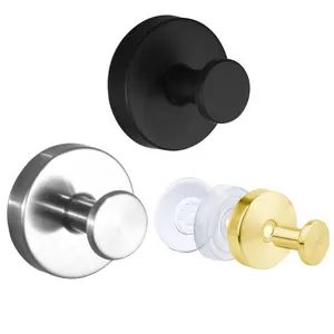 Stainless Steel Suction Cup Hooks No-Drill No-Damage Vacuum Suction Hooks Kitchen Bathroom Bedroom Essentials Clothes Hooks Towel Hooks Organiser