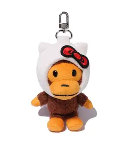 Bape x Hello Kitty Plush Doll Keychain Sanrio
