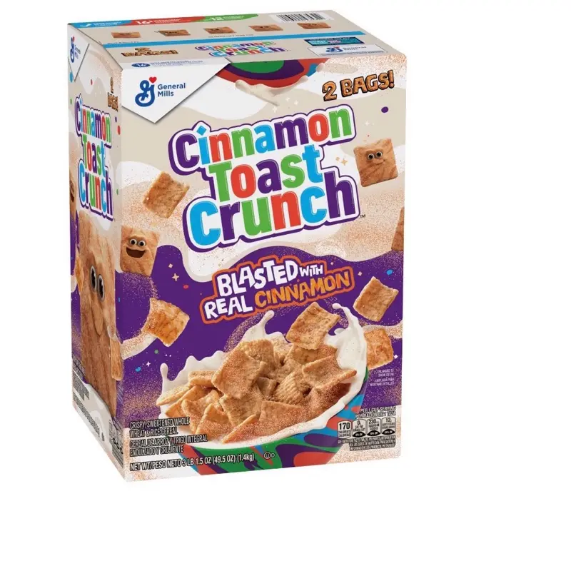 Cinnamon Toast Crunch Cereal, 49.5 oz. Cinnamon Toast Crunch Cereal, 49.5 oz.