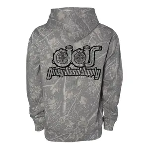 Dirty Diesel Supply Turbo Deadwood Camo Hoodie, Heavyweight Pullover Sweatshirt for Men, Truck Life Outdoor Gift