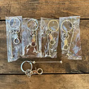 (AC9) 5pc Beadable Keychains Keychain Set -