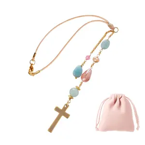 Mother’s Day Gift Car Decorations Interior - Holiday Rear View Mirror Accessories & New Driver Gifts - Western Gifts for Women, Universal Car Christmas Decor & Vehicle Charm