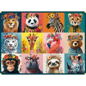 500 Piece Puzzles for Adults,Beautiful Wild Animals Jigsaw Puzzle for Adults Seniors,Recycled Cardboard Dogs Puzzle 500 Piece,Family Activity Great Gift for Family Friends 20.5 * 15 inch(Gag Toys & Practical Jokes)(Gag Toys & Practical Jokes)
