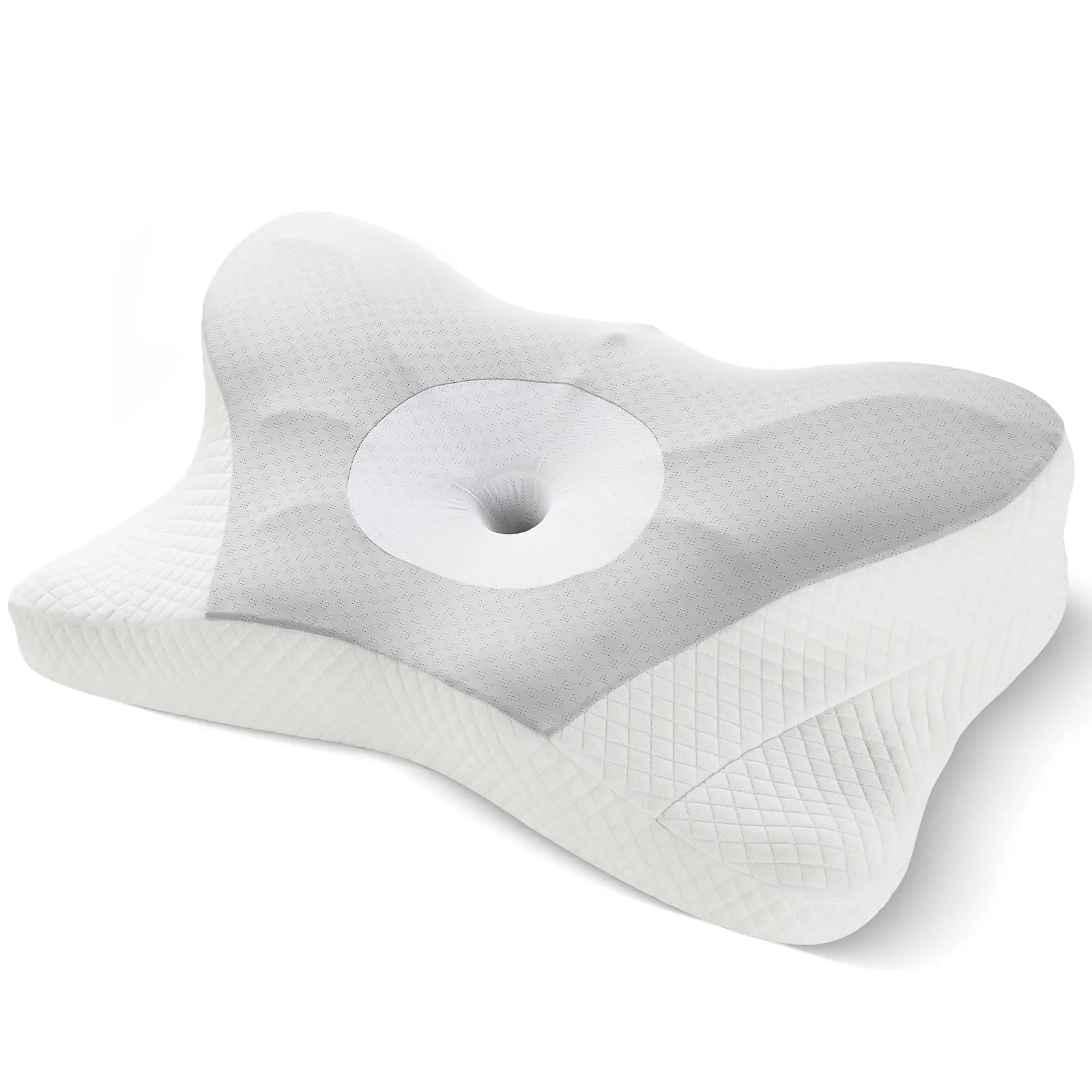 Ergonomic foam neck pillow, neck support, neck protection good sleep  Cervical Memory Foam Pillow, 2 in 1 Contour Orthopedic Support Pillows for Neck Pain, Adjustable Ergonomic Bed Pillow for Side, Back and Stomach Sleepers