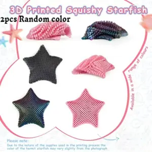 3D Printed Starfish Decorations, Adjustable Joints, Stress Relief Toy, Ideal Gift for Ocean Enthusiasts, Party Favors