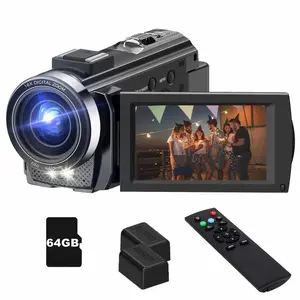 ZOSTUIC 1080P Video Camera, Video Recording Camera, 24MP Video Recorder Camera with 270 Degree Rotation LCD, 16X Digital Zoom Camera with 64GB TF Card