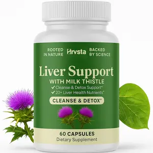 Liver Cleanse Detox & Repair 60 Capsules - Herbal Liver Support Milk Thistle Supplement - Silymarin Milk Thistle Supplements with Dandelion Root, Choline, Beetroot & Artichoke Extract