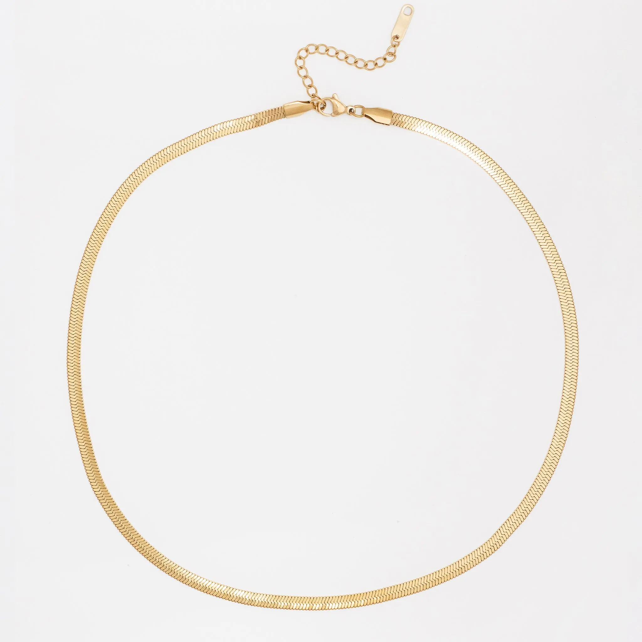 Simple Gold Snake Necklace