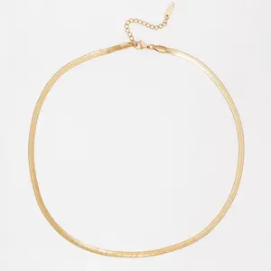 Simple Gold Snake Necklace
