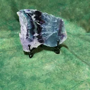 Feather flourite slab