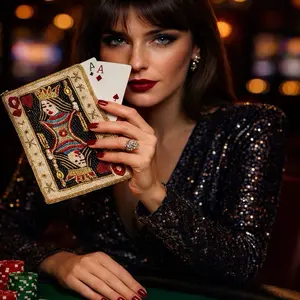 Queen of Hearts Beaded Clutch Purse (7” x 5”) I Zipper Mini Evening Bag l Casino Night / Vegas Girls Trip / Bachelorette Party Statement Clutch l Playing Card Queen Design l Pearl & Crystal Detail Look