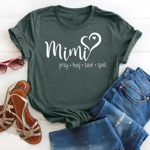 Mimi Pray Hug Love Spoil Shirt, New Grandparent Shirt, Mimi Life Shirt, New Mimi Shirt, Mothers Day Shirt for Mimi, Funny Grandparents Shirt Casual