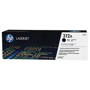 Original HP 312A Standard Yield Black Toner Cartridge, CF380A