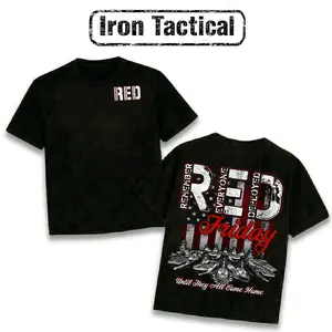 Iron Tactical U.S. Navy R.E.D. Friday Naval Fleet Graphic T Shirt Men's Retro Military Tactical U.S. Navy Graphic Tee Outdoor Sports Apparel Gift Men